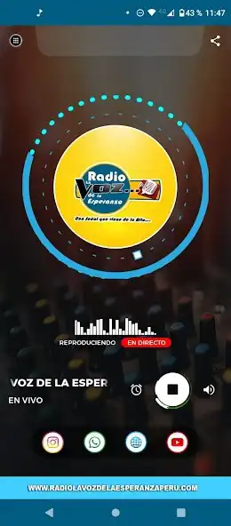 Play Radio La Voz De La Esperanza  and enjoy Radio La Voz De La Esperanza with UptoPlay