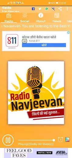 Play Radio Navjeevan as an online game Radio Navjeevan with UptoPlay
