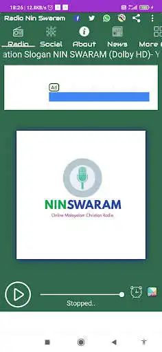Play Radio Nin Swaram  and enjoy Radio Nin Swaram with UptoPlay