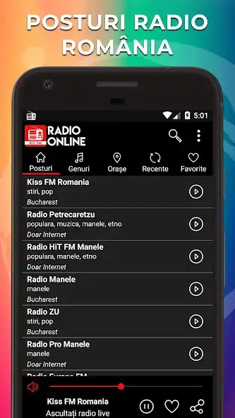 Play Radio Online România: Live FM as an online game Radio Online România: Live FM with UptoPlay