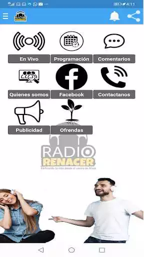 Play Radio Renacer as an online game Radio Renacer with UptoPlay