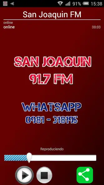 Play Radio San Joaquin 91.7 FM as an online game Radio San Joaquin 91.7 FM with UptoPlay