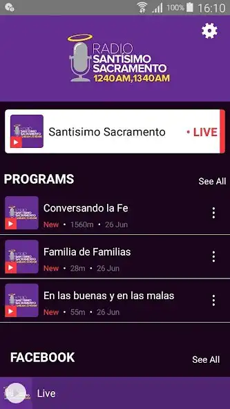 Play Radio Santísimo as an online game Radio Santísimo with UptoPlay