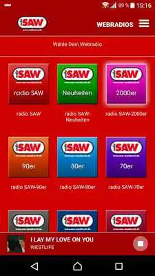 Play radio SAW