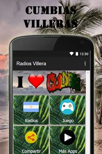 Play APK Radios Cumbia Music Villera  and enjoy Radios Cumbia Music Villera with UptoPlay com.maxsalazar.radiosvillera1