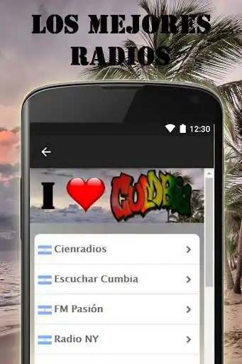 Play APK Radios Cumbia Music Villera  and enjoy Radios Cumbia Music Villera with UptoPlay com.maxsalazar.radiosvillera1