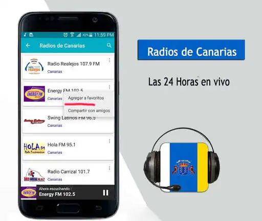 Play Radios de Canarias  and enjoy Radios de Canarias with UptoPlay
