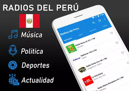 Play Radios del Peru en Vivo  and enjoy Radios del Peru en Vivo with UptoPlay
