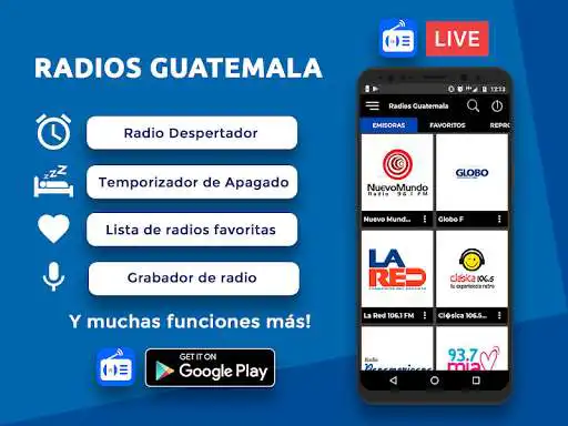 Play Radios Guatemala AM & FM Emisoras en vivo  and enjoy Radios Guatemala AM & FM Emisoras en vivo with UptoPlay