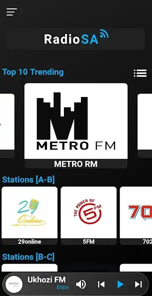 Play Radio South Africa - FM Radio  and enjoy Radio South Africa - FM Radio with UptoPlay