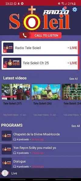 Play Radio Tele Soleil as an online game Radio Tele Soleil with UptoPlay