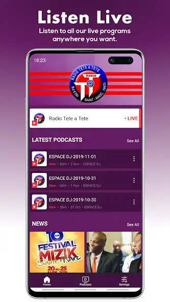 Play Radio Tete a Tete  and enjoy Radio Tete a Tete with UptoPlay