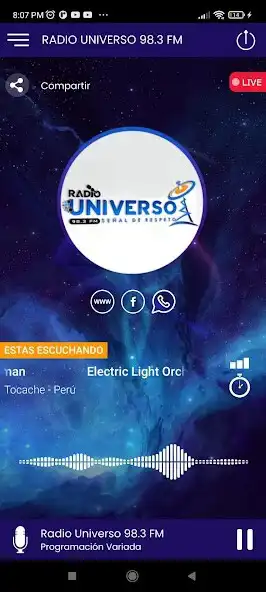 Play Radio Universo 98.3Fm  and enjoy Radio Universo 98.3Fm with UptoPlay