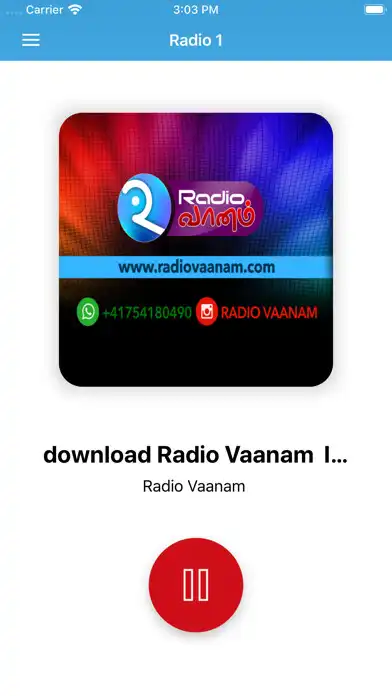 Play RADIO VAANAM  and enjoy RADIO VAANAM with UptoPlay