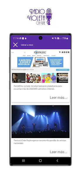 Play RadioVioleta.cl  and enjoy RadioVioleta.cl with UptoPlay