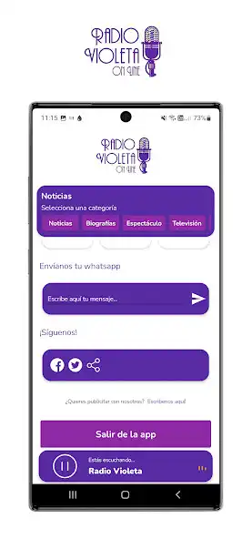 Play RadioVioleta.cl as an online game RadioVioleta.cl with UptoPlay