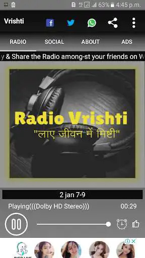 Play Radio Vrishti as an online game Radio Vrishti with UptoPlay