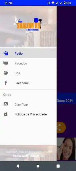 Play Radio Web Shalom RS as an online game Radio Web Shalom RS with UptoPlay