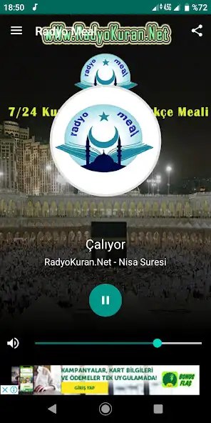 Play Radyo Meal Türkçe Kuran Meali  and enjoy Radyo Meal Türkçe Kuran Meali with UptoPlay