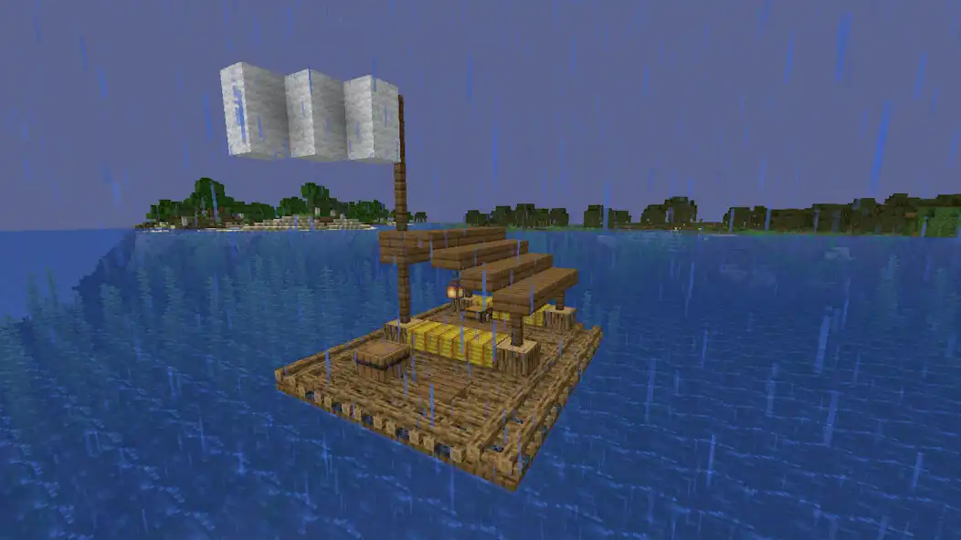 Play RAFT Mod MCPE Map as an online game RAFT Mod MCPE Map with UptoPlay