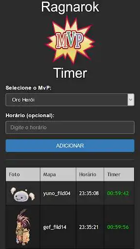 Play Ragnarok MvP Timer  and enjoy Ragnarok MvP Timer with UptoPlay