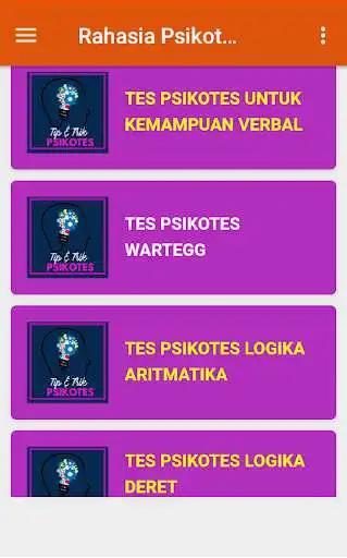 Play RAHASIA PSIKOTES LENGKAP as an online game RAHASIA PSIKOTES LENGKAP with UptoPlay