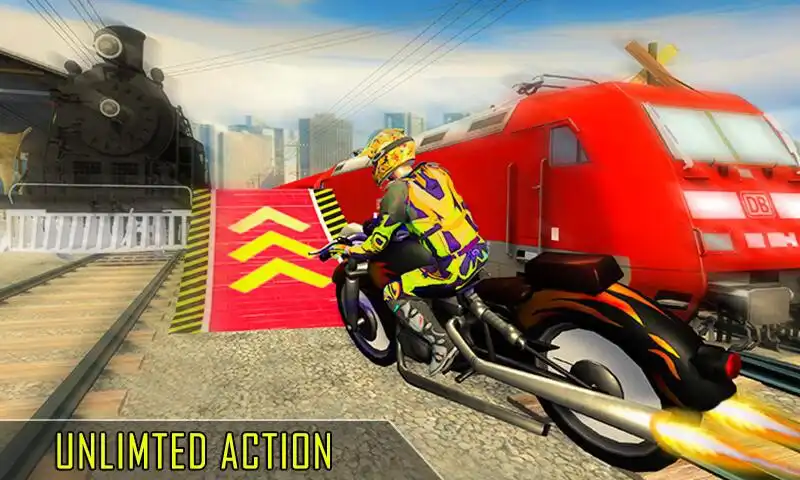 Play Railroad Bike Race 3D: Subway Moto Ride  and enjoy Railroad Bike Race 3D: Subway Moto Ride with UptoPlay