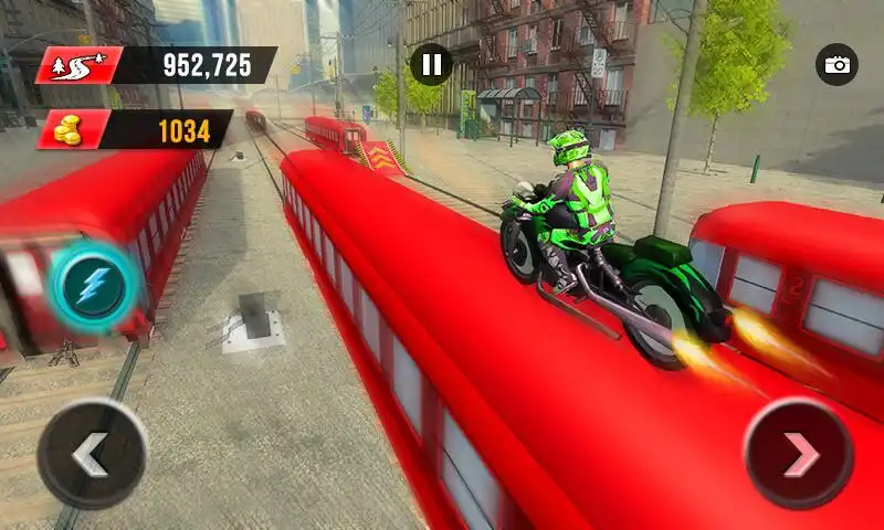 Play Railroad Bike Race 3D: Subway Moto Ride as an online game Railroad Bike Race 3D: Subway Moto Ride with UptoPlay