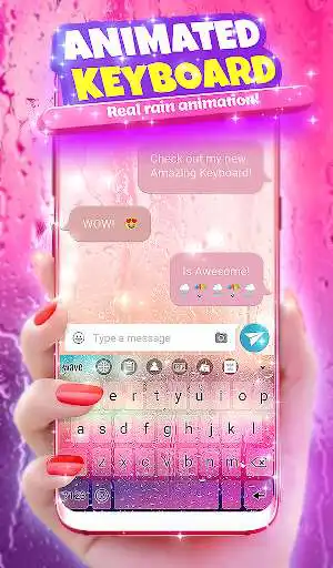 Play Rain Animated Keyboard Background + Live Wallpaper  and enjoy Rain Animated Keyboard Background + Live Wallpaper with UptoPlay