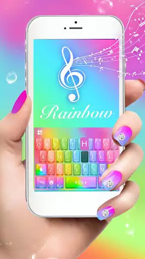 Play Rainbow1 Keyboard Theme as an online game Rainbow1 Keyboard Theme with UptoPlay