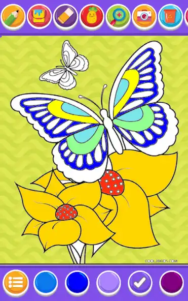 Play rainbow butterfly coloring as an online game rainbow butterfly coloring with UptoPlay