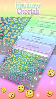 Play Rainbow Cheetah Keyboard