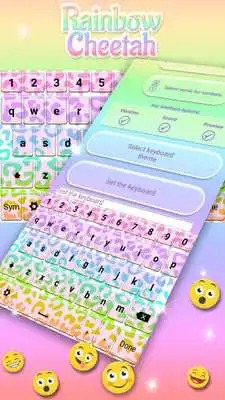 Play Rainbow Cheetah Keyboard