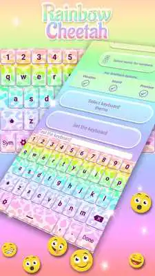 Play Rainbow Cheetah Keyboard