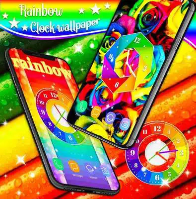 Play Rainbow Color Free Analog Clock