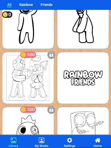 Play Rainbow Coloring by Friends  and enjoy Rainbow Coloring by Friends with UptoPlay