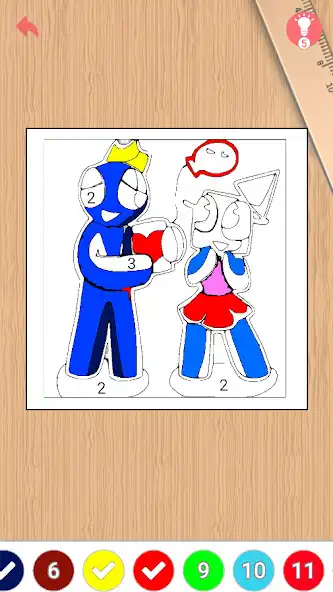 Play Rainbow Coloring by Friends as an online game Rainbow Coloring by Friends with UptoPlay