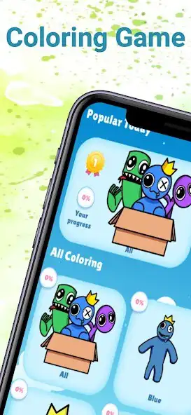 Play Rainbow coloring game  and enjoy Rainbow coloring game with UptoPlay