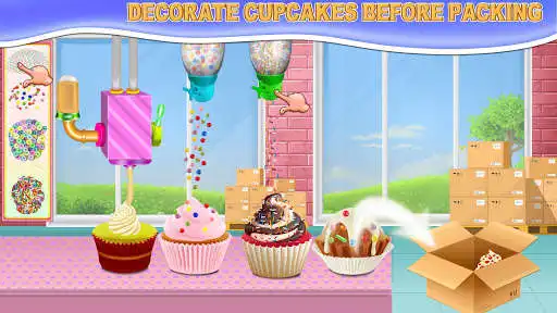 Play Rainbow Cupcake Factory: Bakery Food Maker Shop  and enjoy Rainbow Cupcake Factory: Bakery Food Maker Shop with UptoPlay