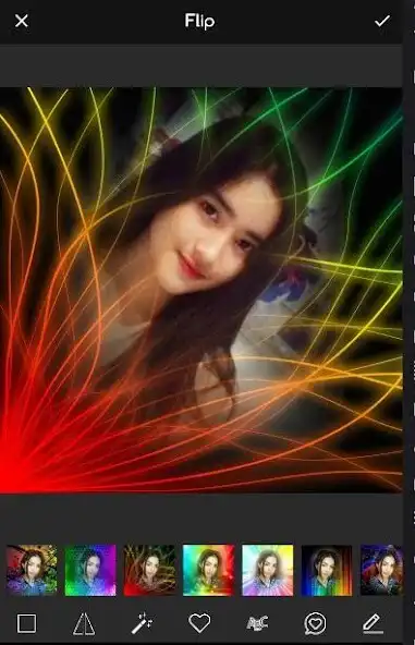 Play Rainbow Fire Photo Frame as an online game Rainbow Fire Photo Frame with UptoPlay