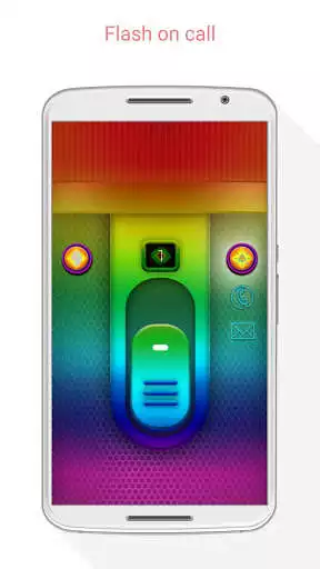 Play Rainbow Flashlight  Flash on Call
