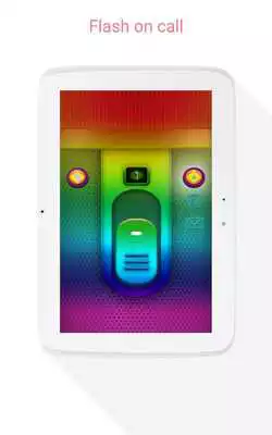 Play Rainbow Flashlight  Flash on Call