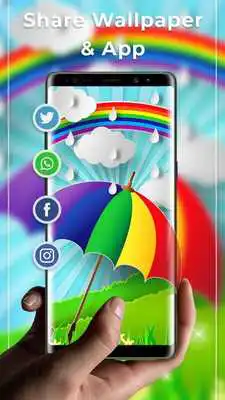 Play Rainbow Free live wallpaper