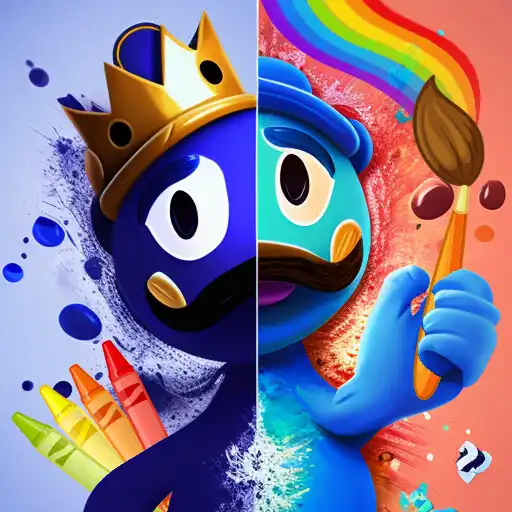 Play Rainbow friends coloring pages APK