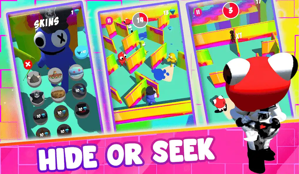 Play Rainbow Friends: Hide N Seek  and enjoy Rainbow Friends: Hide N Seek with UptoPlay