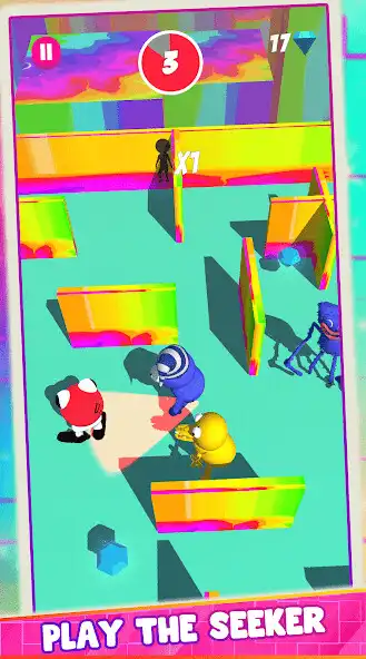 Play Rainbow Friends: Hide N Seek as an online game Rainbow Friends: Hide N Seek with UptoPlay