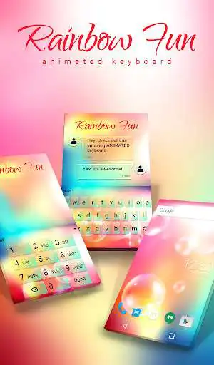 Play Rainbow Fun Animated Keyboard  and enjoy Rainbow Fun Animated Keyboard with UptoPlay
