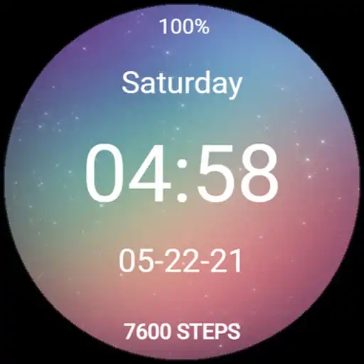Play Rainbow Galaxy Stars Watchface APK Play Rainbow Galaxy Stars Watchface APK