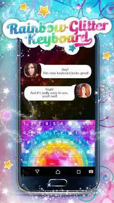Play Rainbow Glitter Keyboard