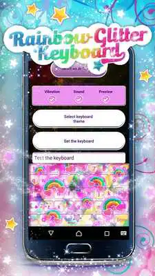 Play Rainbow Glitter Keyboard